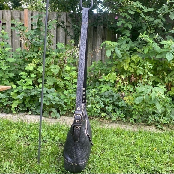 Coach Black  Pebbled Leather Shoulder Bag - Picture 3 of 12